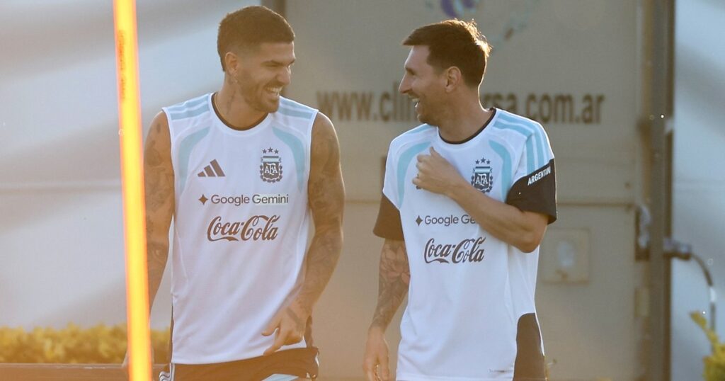 De Paul reveló el plan de entrenamiento con Messi para el Mundial 2026
