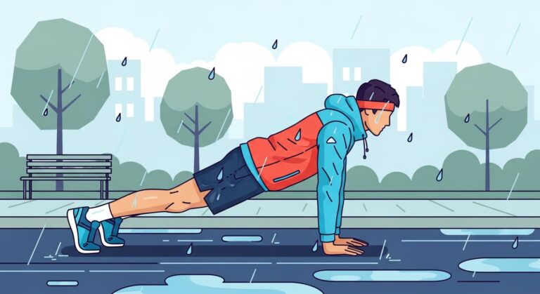 Imagen editorial relacionada con: Entrenar bajo el frío y la lluvia potencia la salud mental y el gasto calórico