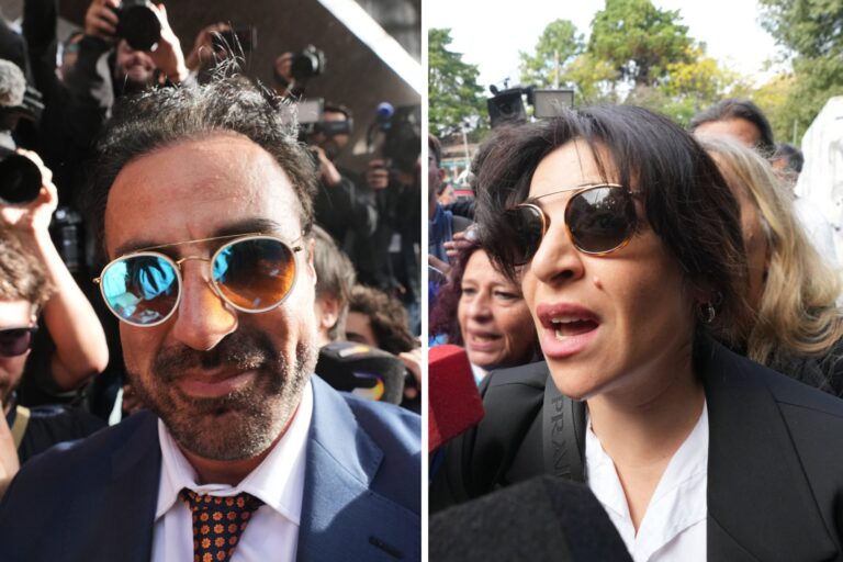 Imagen editorial relacionada con: Escándalo en el juicio por Maradona: Gianinna se descompensó tras la exhibición de la autopsia