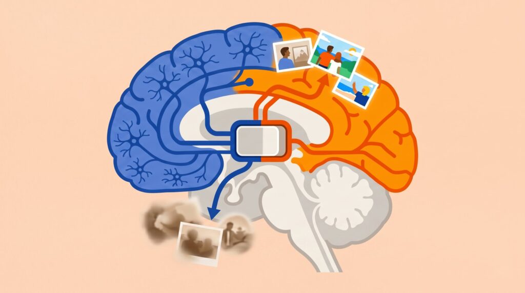 Científicos identifican el interruptor cerebral que alterna recuerdos