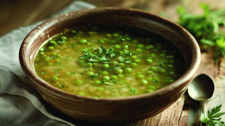 Sopa de arvejas: la receta para combatir el frío en menos de una hora