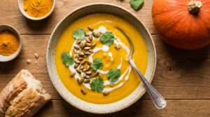 La sopa de calabaza con cúrcuma lidera las tendencias de invierno