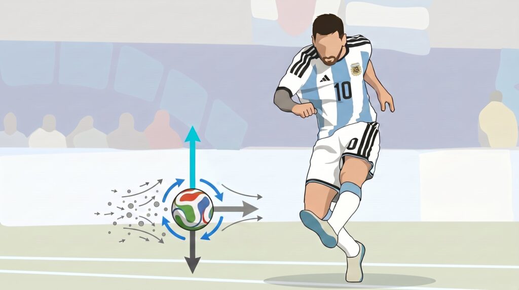 La física detrás del efecto de Messi: cómo la ciencia explica sus