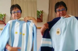 Una abuela salteña viralizó buzos de la Selección y agotó stock hasta