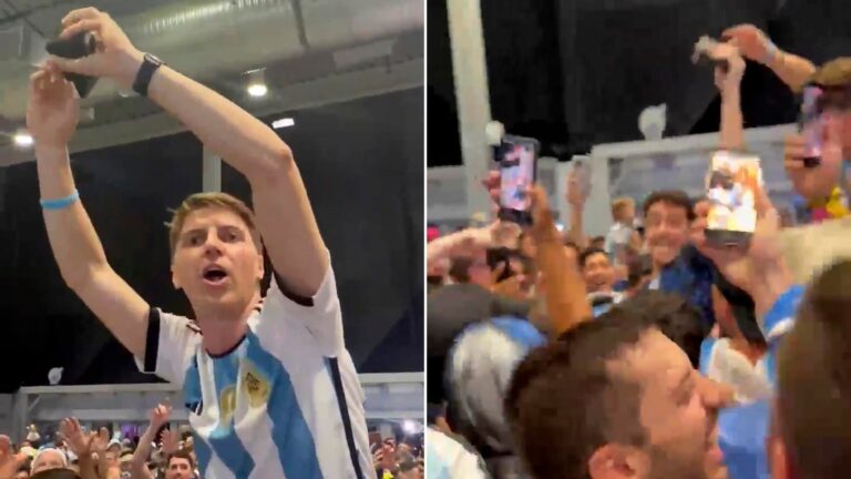 Hinchas argentinos recuperan billetera perdida en Dallas tras triunfo