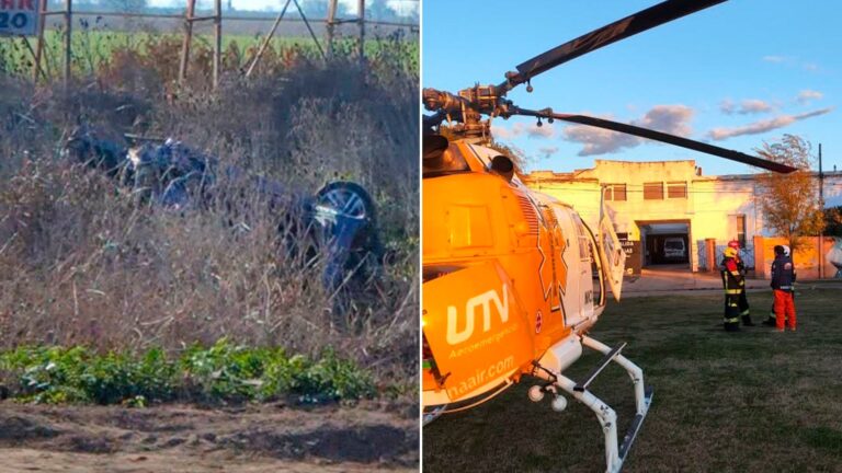Tragedia en Santa Fe: dos jóvenes murieron tras volcar en la ruta 26
