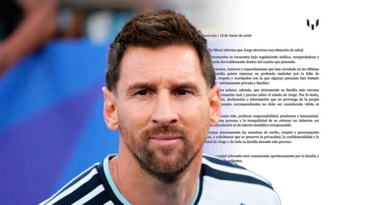 La familia Messi confirmó que Jorge Messi evoluciona favorablemente