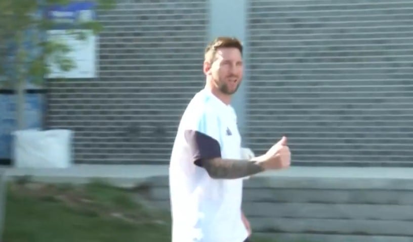 Lionel Messi inició las prácticas en Kansas con el foco en el debut
