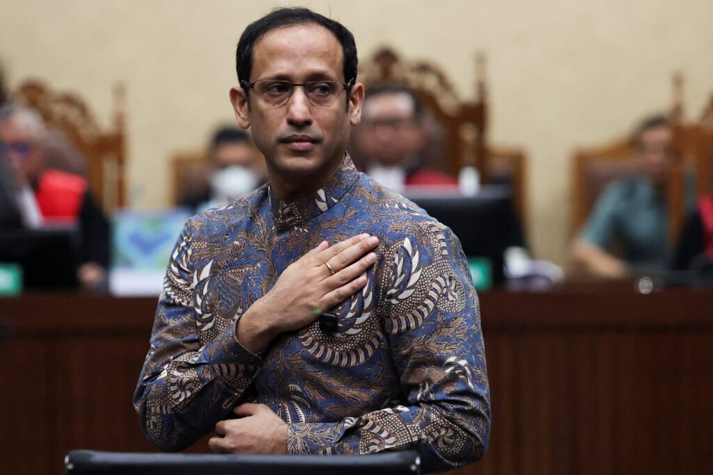 Indonesia condena a diez años de cárcel al exministro Nadiem Makarim