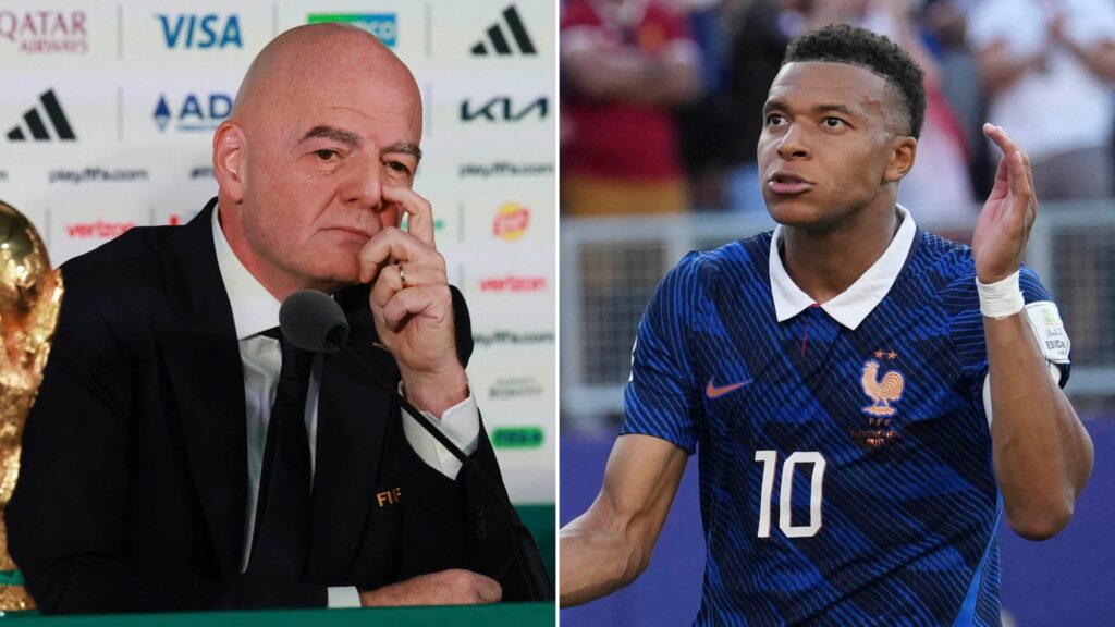 Infantino condenó ataques racistas de una senadora paraguaya a Mbappé