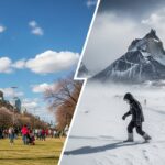 Alerta roja por frío extremo en el sur y clima primaveral en el AMBA