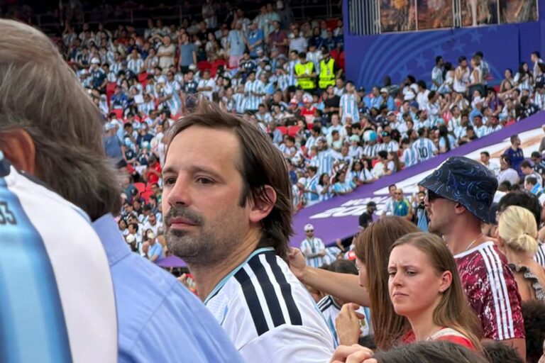Santiago Viola viajó a Estados Unidos para ver a la Selección