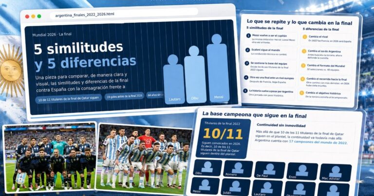 Argentina busca el bicampeonato mundial ante España en el MetLife
