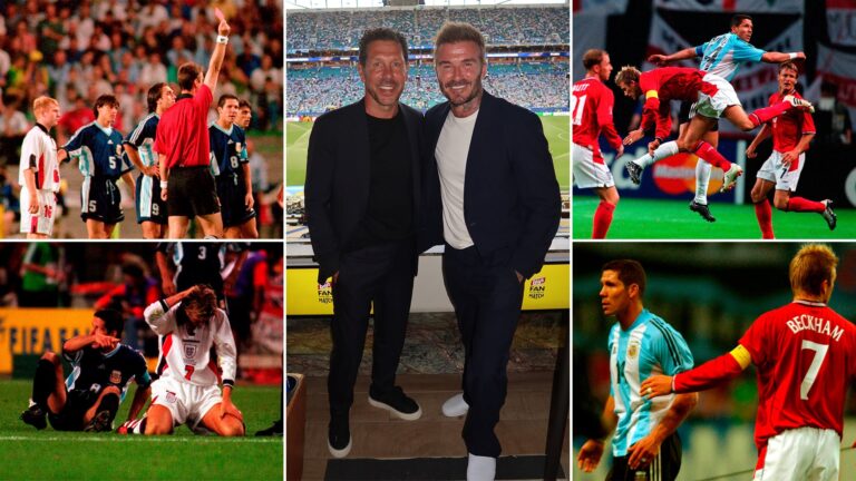 Simeone y Beckham sellan su reconciliación tras 28 años de rivalidad