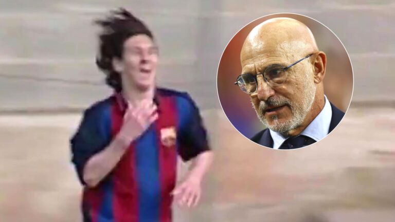 Messi y De la Fuente: el recuerdo de los cuatro goles en 15 minutos