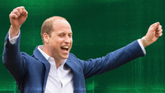 El príncipe William consolida su rol como el primer fanático real del