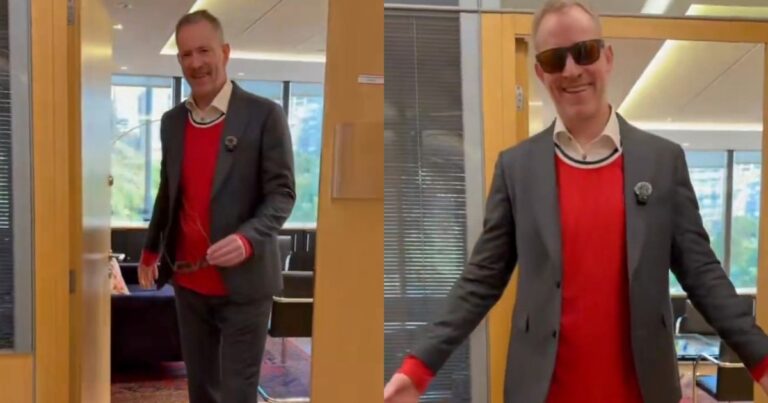 El embajador de Noruega celebró con la frase de Francella tras