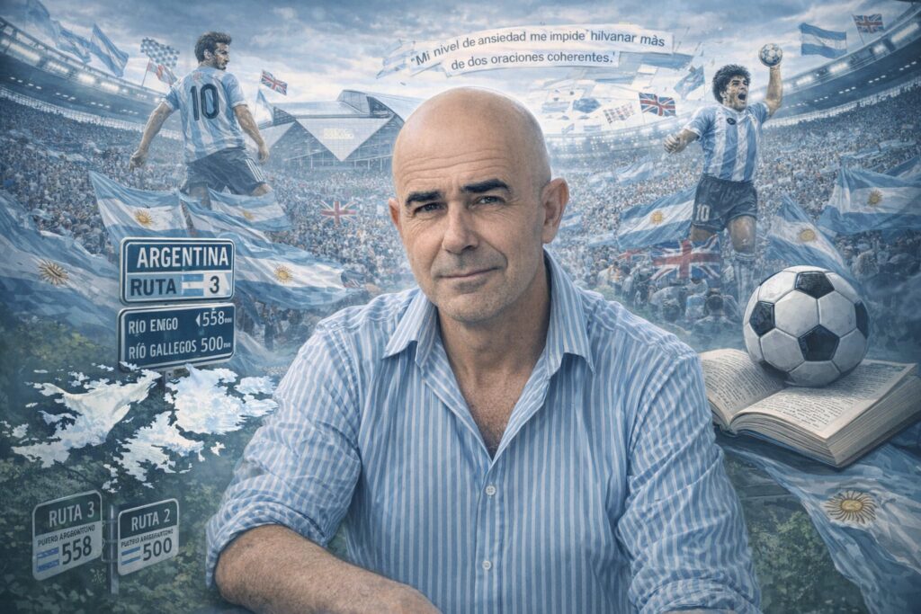 Sacheri suspende su agenda pública por el cruce Argentina-Inglaterra