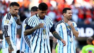 Messi lideró un emotivo cierre tras la final del Mundial en New Jersey