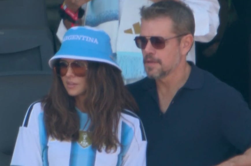 Matt Damon alentó a la Selección Argentina en la final de Nueva York
