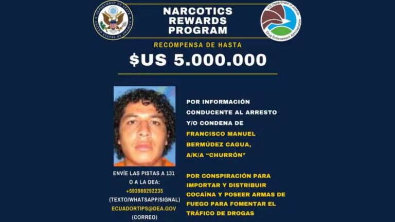 Ecuador detuvo a alias Churrón, líder de Los Choneros buscado por