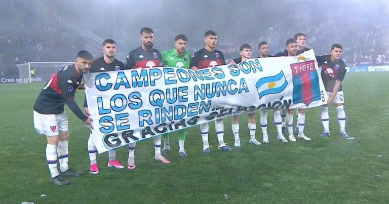 Tigre homenajeó a la Selección Argentina tras el Mundial 2026