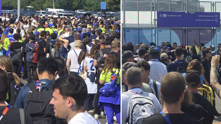 Grave falla de seguridad y caos en los accesos al MetLife Stadium