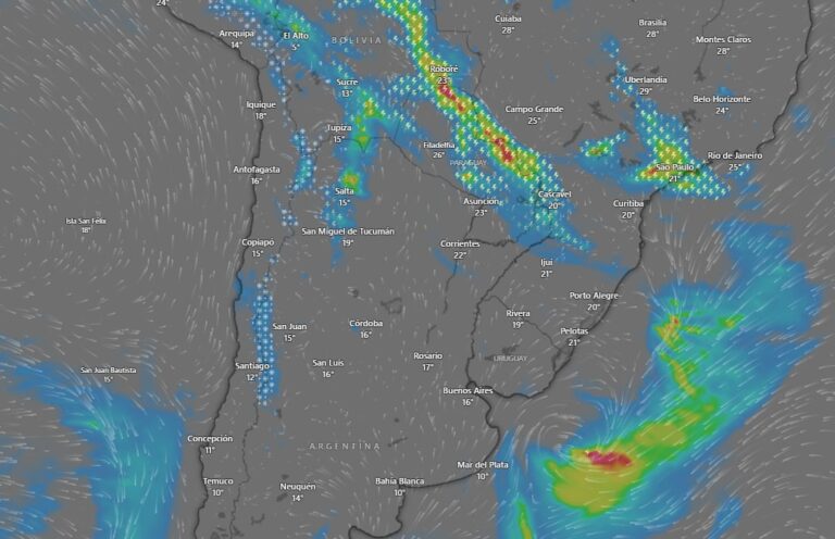 Alerta amarilla por tormentas y nevadas en cuatro provincias
