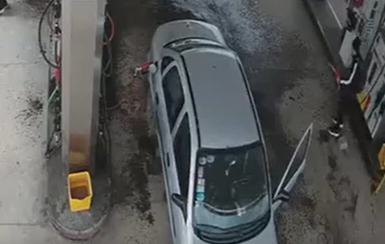Ataque en Merlo: un joven intentó incendiar una estación de servicio